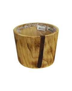 Loxely Round Bowl - Wood Planter H15.5CM