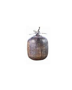 LF Battery Pumpkin Tall Antique Silver