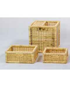 LO Rattan Kwarto Basket Honey - Large