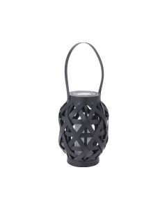 Solar Led Rattan Black