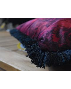 KR Cushion Flowers Velvet - Red