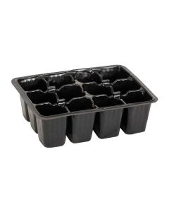 Plastic Seed Bed Black 18cm VX2287