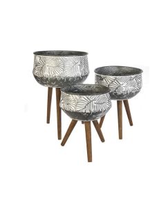 KZ Round Planter with Feet - Large