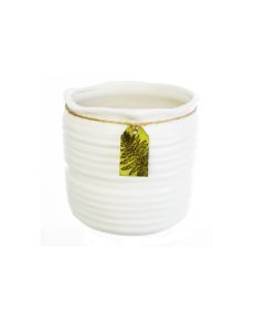 KZ Round Planter White Jian 16cm