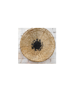 MI Concave Wooden Beads Wall Deco Natural & Black