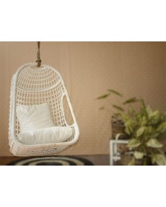Solange Hanging Chair with Stand - White