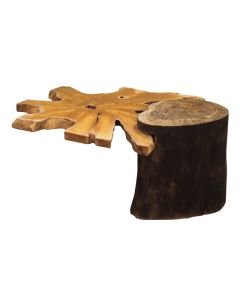 Log Wood Coffee Table - Natural Aesthetic