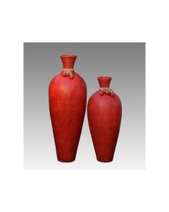 LO Terracotta Jarra Vase Red - Large