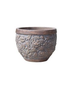 TH Cement Round Pot Antique Large