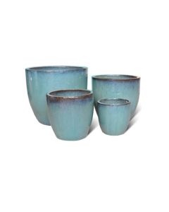 TK Glazed Ceramic Pot Jade Green M