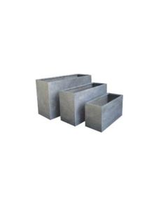 TK Polystone Square Pot Cement Grey L