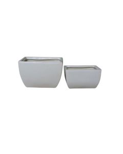 TK Slipcast Ceramic Square Pot L