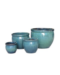 TKE Glazed Ceramic Round Pot Extra Small