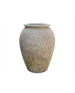 TKE Glazed Ceramic Tall Pot Bubble Grey