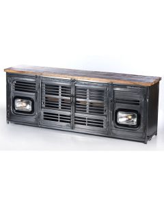 Reclaimed Truck Cabinet With Headlight