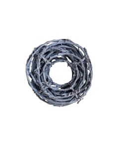 HX Wreath Angle Vine Open Frosted White