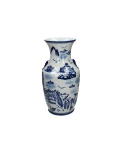 KR Vase Porcelain Blue - 36 cm