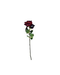 Artificial Velvet Rose Stem