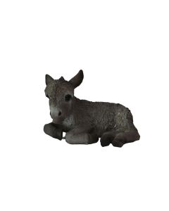 VI RL Laying Baby Donkey Grey - 30x17cm