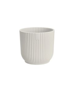 EL Vibes Fold Round Pot Silky White -22 cm