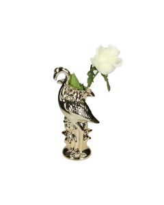 KR Vase Flamingo Porcelain Gold