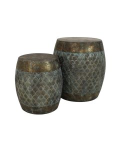 KR Metal Stool Gold Large