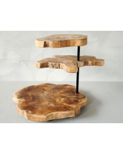 SK Woko Tray Teak Root - 38 x 38 x 40 cm