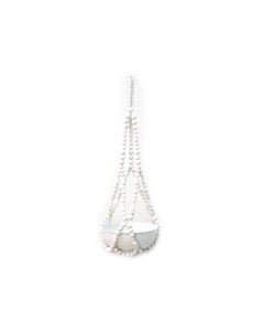 Wood Bead Hanging with Pot