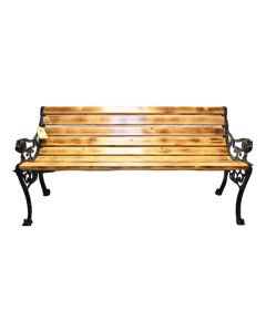 Cast Aluminium Carbide Wooden Bench