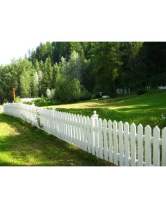 Custom Made Wooden Garden Fence - White