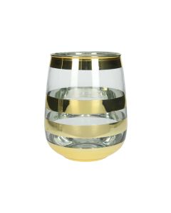 KR Vase Glass Gold
